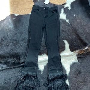 Fashion Nova Fringe Jeans Size 7